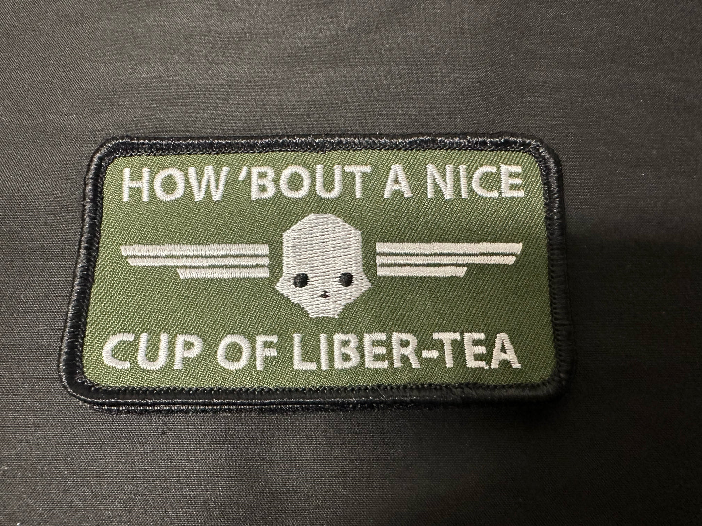 CUP OF LIBER-TEA VELCRO PATCH