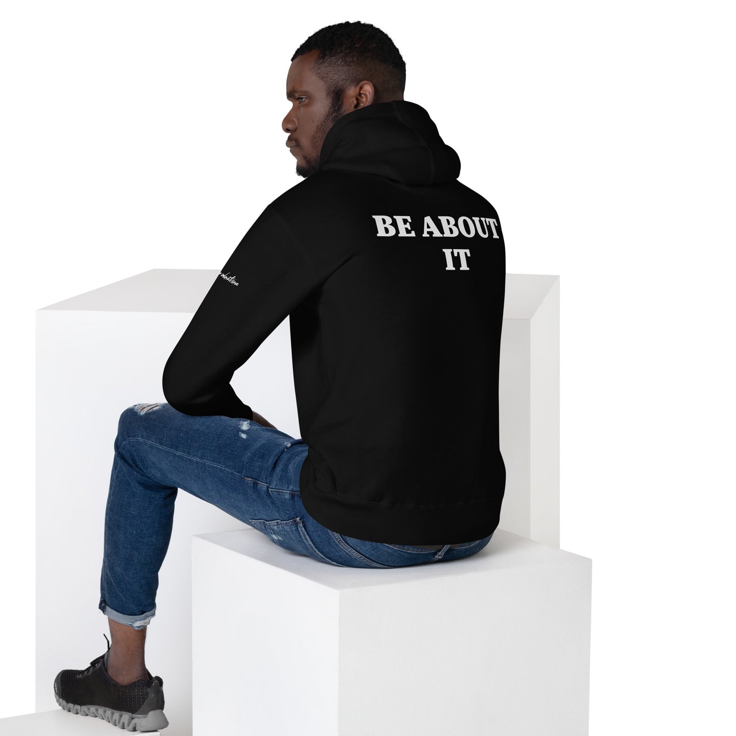 BE ABOUT IT hoodie (dark)