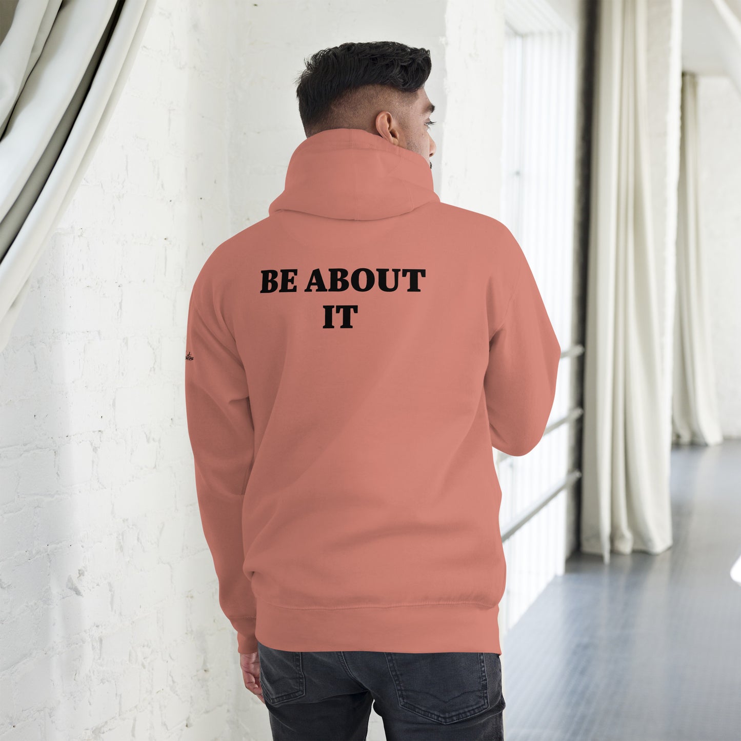 BE ABOUT IT hoodie (light)