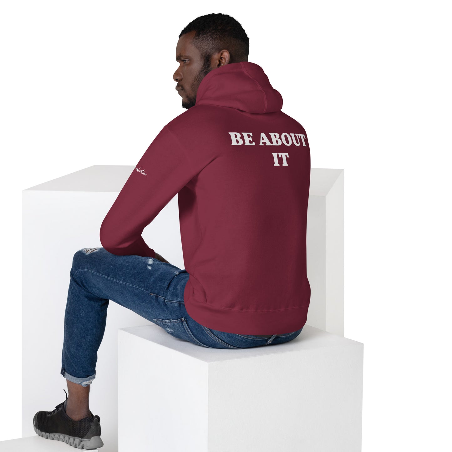 BE ABOUT IT hoodie (dark)