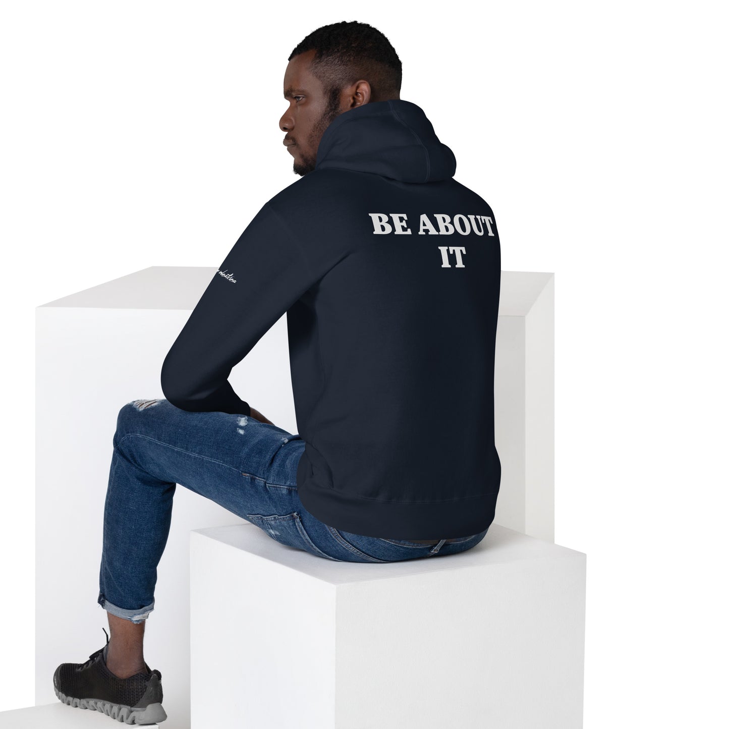 BE ABOUT IT hoodie (dark)