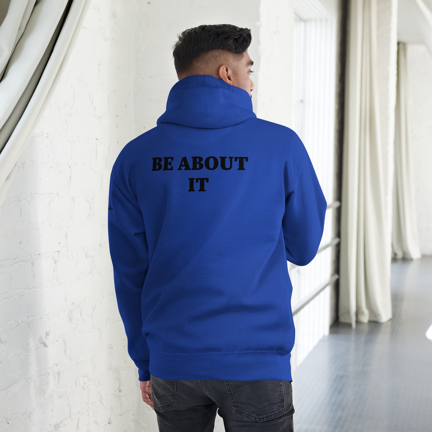 BE ABOUT IT hoodie (light)